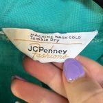 Vtg Teal Prairie Pioneer Lace Up Midi Dress Puff Sleeve Country Rodeo Stagecoach Green Size 16 Photo 9