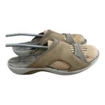 Merrell Palmetto Women Taupe Leather Sandals Size 12 Slide Confort Outdoor Photo 1
