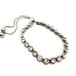 Premier Designs studded statement crystal bracelet adjustable silvertone silver Photo 9