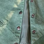 Western Boho Green Suede Button Photo 3