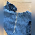 Topshop  Moto Denim Blue Dress With Zipper Size 8 Photo 2