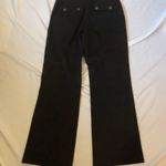 Loft ANN Taylor  Jeans black size 8 stretch wide leg flare Photo 2