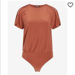 EXPRESS NWT Puff Sleeve Crew Neck Bodysuit Sz M Photo 6