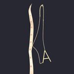 Initial Letter “A” gold minimalist necklace Photo 2