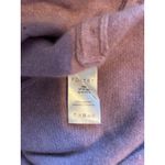 Poetry Cashmere Cowl Neck Tunic Sweater Lilac Button Accent Rolled Hem Photo 4