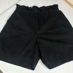 Everlane  Organic Cotton Ultra High Rise Classic Black Paper Bag Shorts Size L Photo 8