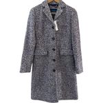 J.Crew Nalya Italian Tweed Button Front Lady Coat Purple Size 2 Photo 4