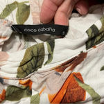 Coco Cabana Cabaña Floral Wide Leg Palazzo Cropped Pants Pull On Vacation Resort Photo 7