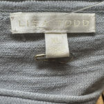 Lisa Todd NWOT 100% Cotton Gray Star Embroidered Long Sleeve Shirt Sweater XL Photo 4