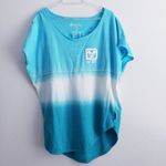 Disney  Spirit Ombre Tie Dye Short Sleeve Off The Shoulder T-Shirt Photo 3
