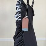 Retro Swim Ruched One Piece Tummy Control Bathing Suit Black White Pool Beach Size L Photo 6