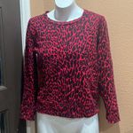 Mother red animal print sweatshirt Size M Photo 1