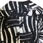 Peter Nygard ‎ Women's Blazer Jacket Sz 12 Black White Abstract Print 3/4 Sleeves Photo 4