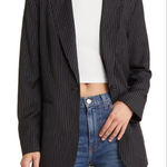 Reformation NWOT Classic Relaxed Lapel Blazer
BLACK & WHITE STRIPE Size Large Photo 0