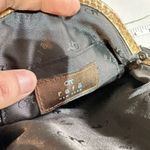 Rafe‎ New York Women's Black Suede Leather Beaded Rhinestone Evening Purse Bag Photo 7