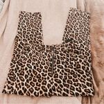 Forever 21  animal print zipper front straight leg jeans NWT Photo 0