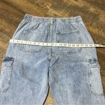 Gap NEW  Easy Jean Women's Medium Cargo High Rise Blue Denim Drawstring Ankle Photo 7