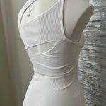 ZARA  Women’s White Cutout Back Bodycon Dress Size S Photo 5