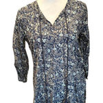 Roberta Roller Rabbit New Roller Rabbit Garden Forest Kurta with Tassels - Blue, Medium Photo 0