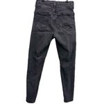 Topshop  Jaime High Waist Moto Extreme Corset Lace Up Skinny Jeans 26 Black Green Photo 2