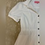 LDT white button down belt loop maxi dress women’s size 4 Photo 5