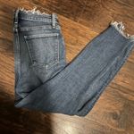 Abercrombie & Fitch High Rise Jeans Frayed Hem Distressed Denim Blue Size 2 Photo 4