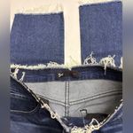 3x1  Darkwash Buttonfly Raw Hem Distressed Straight Leg Jean Photo 4