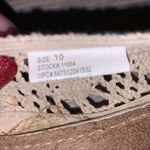 Bahama Bay beige fabric flats slip On shoes Size 10 Photo 6