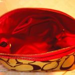 Coach  raspberry / Tan Signature Shoulder Bag Photo 6