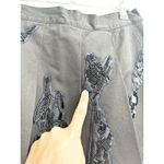 Prada $16k Black Navy Beaded Embellished Pleated Skirt Size 40 New w Flaw Photo 5