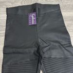 A.Peach Women Black Ankle Motto Hight Waist Elegant Leggings With Details Size M Size M Photo 8