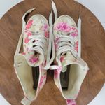 Aeropostale  Women's‎ Sneakers 7 Multi Floral Print Canvas High Round Toe Lace Up Photo 3
