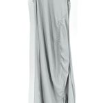 House of Harlow 1960 Silver Gray Sleeveless Satin Ruched MIDI Dress Blue Size XS Photo 1