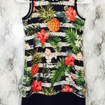 Soprano  Stripe Pineapple Floral Blouse! Photo 0