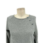 James Perse  Gray Button Neckline Long Sleeve T-Shirt Size 00 / XXS‎ Photo 1