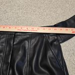 JONATHAN SIMKHAI Tessa Black Vegan Leather Tie‎ Waist Cropped Pant Size 4 Moto Photo 10