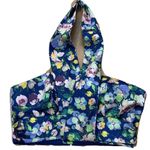 AMUR Womens nelly Bustier Floral Crop Top Halter Top Blue Size XL Photo 8