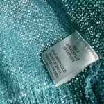 easel Smiley Lightning Bolt Blue Sweater Women’s Small Lightweight Knit Photo 6