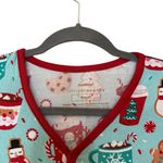Little Sleepies Peppermint Mocha Womens Pajama Long Sleeve Top Red Photo 2