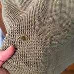 Ralph Lauren Lauren  Waffle Knit Hooded Sweater Olive Green Size L Photo 1