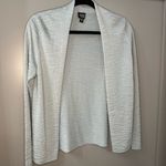 Eileen Fisher  Silk Open Front Cardigan Light Weight Blue Sweater Petite Small Photo 5