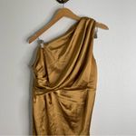 Petal and Pup  Nadia One Shoulder Maxi Dress Bronze Size 12 Photo 2