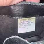 Esprit Vintage Espirit Black Leather Combat Boot NWOB Women's 7  Zip Up Chunky Gr Photo 5