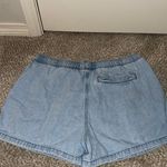 ZARA  Blue Jean High-Waisted Shorts Photo 2