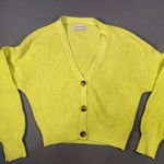 Urban Outfitters , Cropped, V neck knit cardigan button down, size small‎ Photo 0