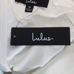 Lulus White Off the Shoulder Cropped Jumpsuit NWT Size Medium Wedding Jumpsuit Photo 5