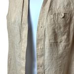 Foxcroft  Ivory 100% Linen Fitted Fit Cottagecore Granola Girl Summer Vest 6P Photo 4