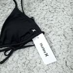 Hurley Ribbed Black 2 Piece Swimsuit Bikini Set Size Small Rib Triangle New Photo 6