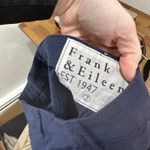 Frank & Eileen Womens Kinsale Performance Pant Navy Blue‎ NEW Cotton Flax size 2 Blue Photo 8