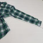 LL Bean Green Blue Plaid Cotton Poplin Button Up Shirt Size XS Photo 6